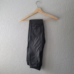 Black Faux Leather Leggings